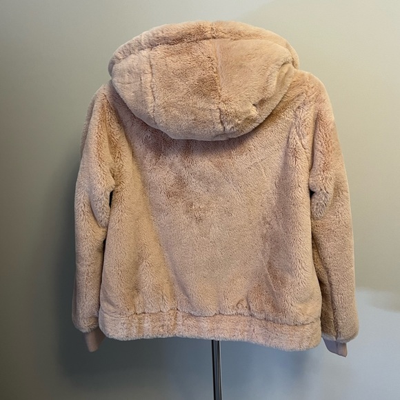 Faux fur bomber jacket SZ Small - Picture 4 of 5